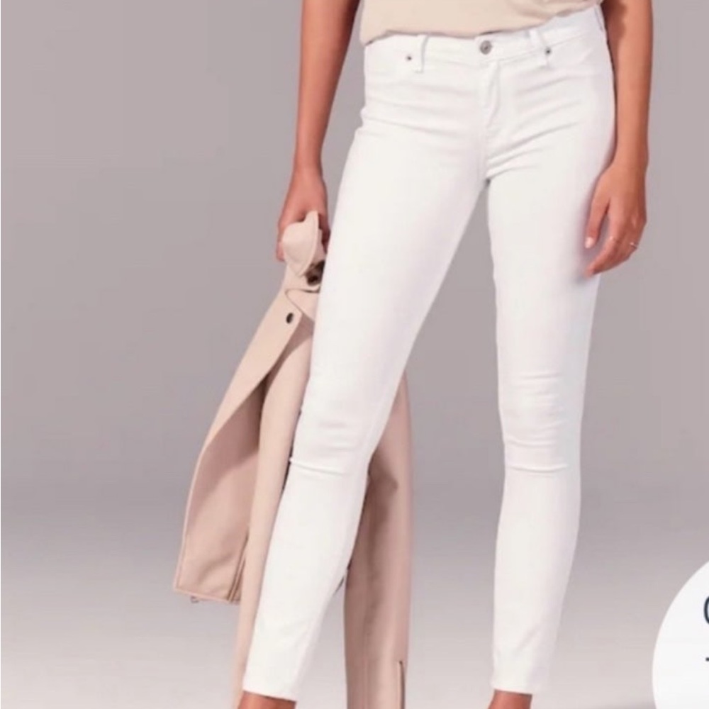 Abercrombie Harper Skinny White jean brand new